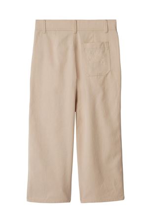 pantalone in cotone beige BURBERRY KIDS | 8092503A2015